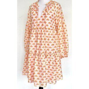 J Marie The Summer Tiered Dress size Large Retail $128 New Rainbow